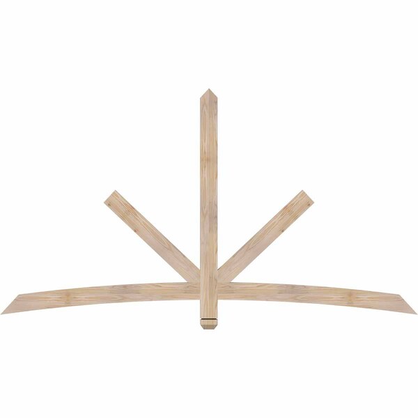 Ekena Millwork Alberta Smooth Timber Gable Bracket, Douglas Fir, 84"W x 45"H x 1 1/2"D x 3 1/2"F, 13/12 Pitch GBW084X45X0204ALB00SDF - main